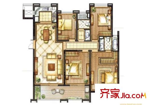 玉靖花園戶型圖戶型圖6室 6室3廳2衛(wèi)2廚