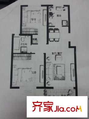 金沁苑 2室 戶型圖