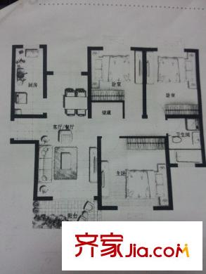 金沁苑 3室 戶型圖