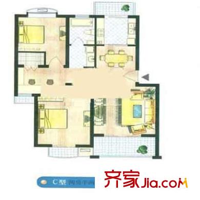上海 荣盛名邸(欧风丽景) 户型图