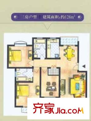 上海 荣盛名邸(欧风丽景) 户型图