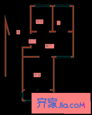 大灣名苑戶型圖戶型圖 1室1廳1衛(wèi)1廚