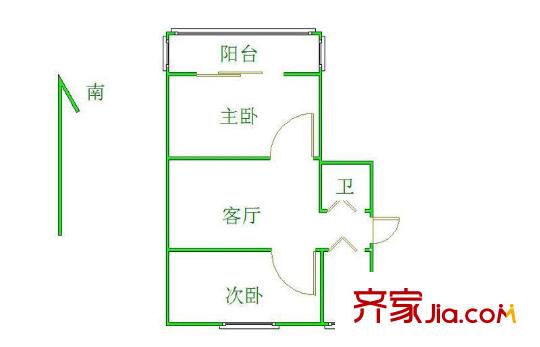 鐵匠營小區(qū)戶型圖戶型圖 2室 2室1廳1衛(wèi)1廚