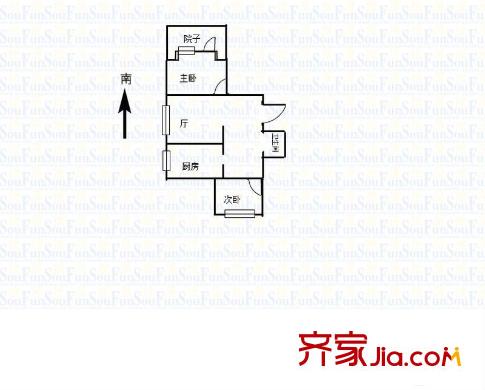 鐵匠營小區(qū)戶型圖戶型圖2室 2室1廳1衛(wèi)