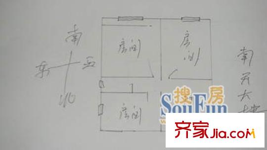 上海 雙峰小區(qū) 3室 戶型圖