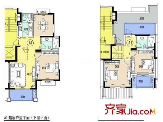 新地雅苑戶型圖戶型圖 3室 3室2廳2衛(wèi)1廚