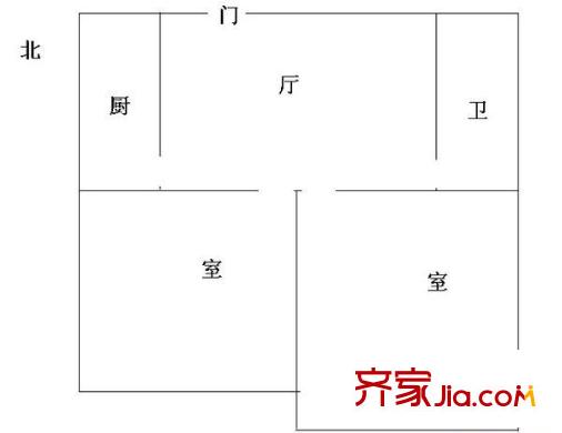 南苑二村户型图户型图 2室1厅1卫1厨