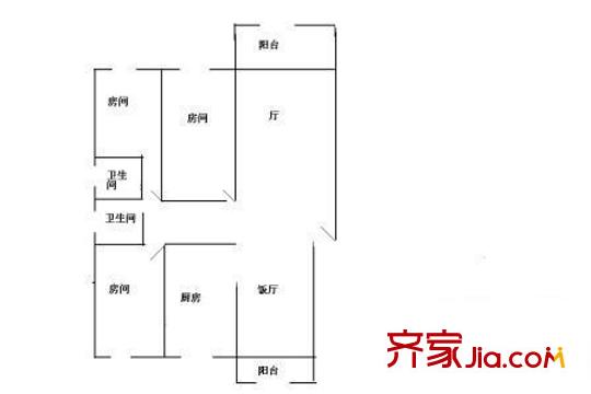 建德花园郁金香苑 0室 户型图