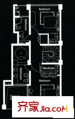 墅外戶型圖D戶型圖 2室2廳3衛(wèi)1廚