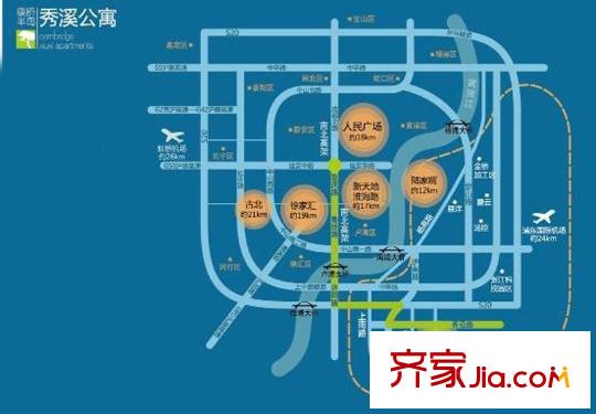 康橋半島秀溪公寓交通圖