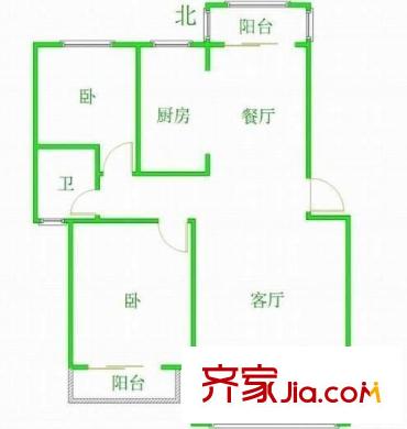 金發(fā)公寓戶型圖戶型圖2室 2室2廳2衛(wèi)1廚