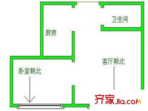 金發(fā)公寓戶型圖戶型圖 1室 1室1廳1衛(wèi)1廚