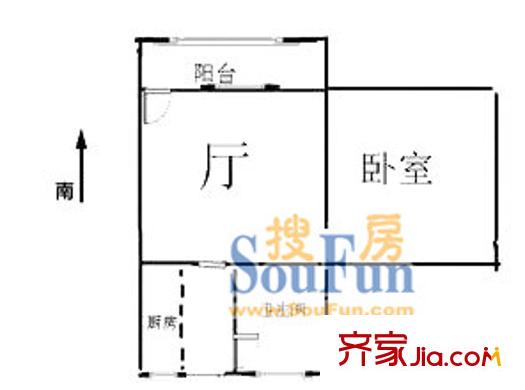 紫翠新行苑戶型圖上海 紫翠苑1室 戶型圖 1室1廳1衛(wèi)1廚