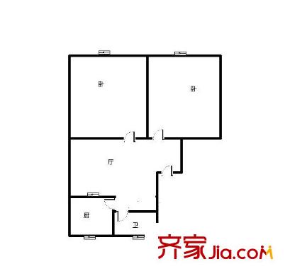 茶花里小區(qū)戶型圖戶型圖 2室 2室1廳1衛(wèi)
