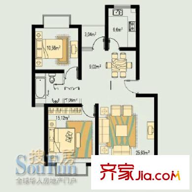 上海 江南名邸 户型图