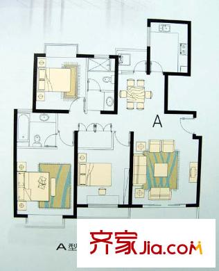 江南名邸 户型图