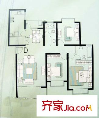 江南名邸 户型图