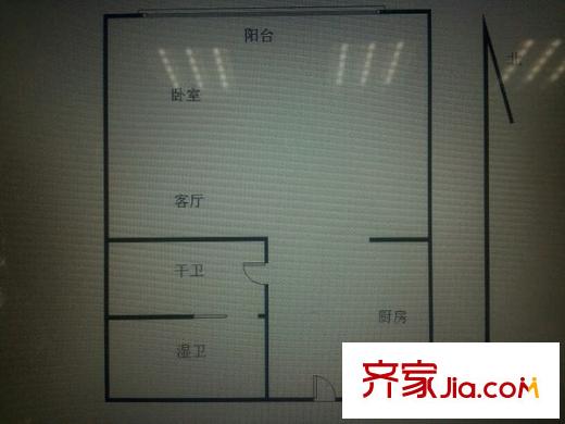 紫鑫國際城戶型圖戶型圖 1室 1室1廳1衛(wèi)1廚