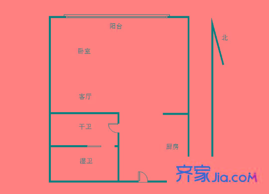 紫鑫國際城 0室 戶型圖