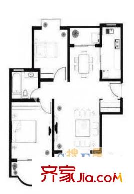 上海 建德花园海棠苑 户型图