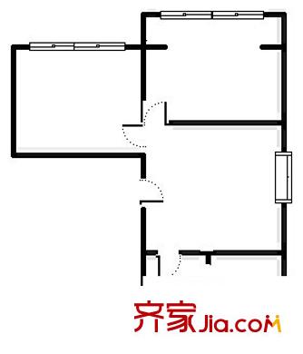鵬宏苑 2室 戶型圖