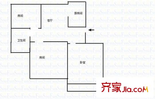 清風雅苑 3室 戶型圖