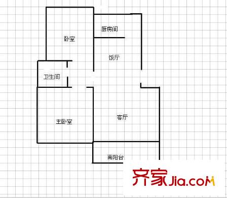 清風雅苑 2室 戶型圖