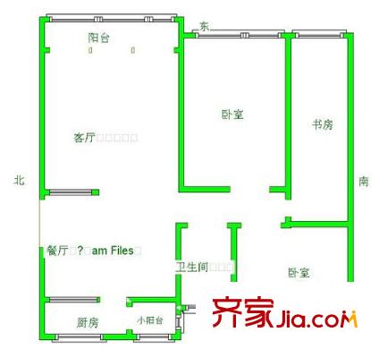 萬達(dá)公館戶型圖戶型圖2室 