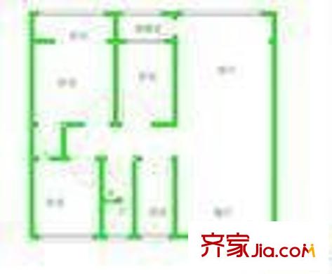 地緯家苑 3室 戶型圖
