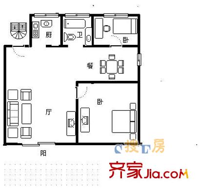 上海 惠明苑 户型图
