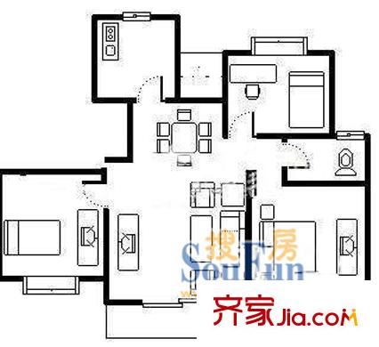 上海 惠明苑 户型图