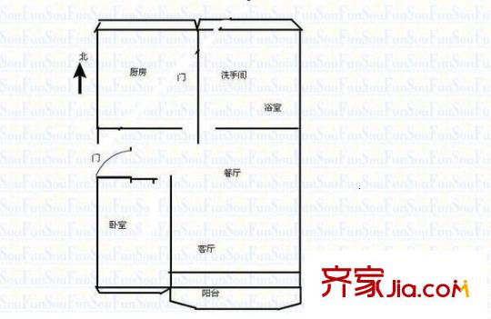 森林灣家園戶(hù)型圖戶(hù)型圖 1室2廳1衛(wèi)1廚