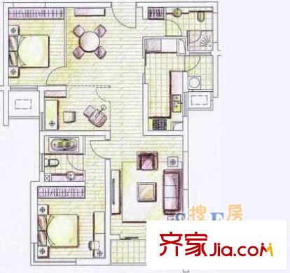 上海 紫光大廈 戶型圖