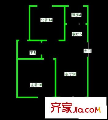 同景苑 0室 戶型圖