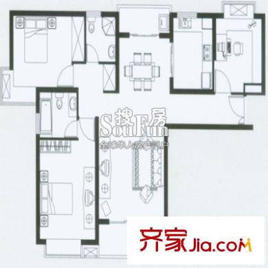 上海 绿洲中环中心(绿洲湖畔花园) 户型图