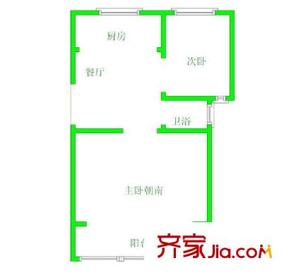 沿河三村戶型圖戶型圖2室 2室1廳1衛(wèi)1廚