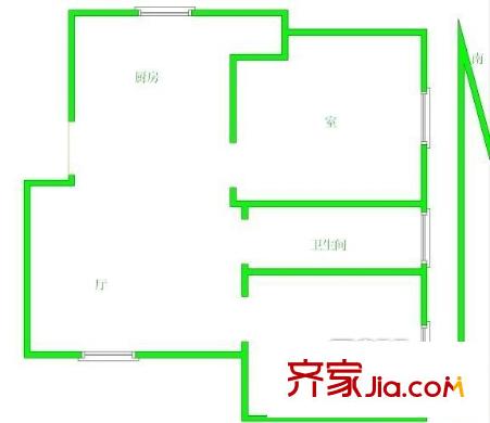 宇業(yè)東方紅郡戶型圖戶型圖 2室 