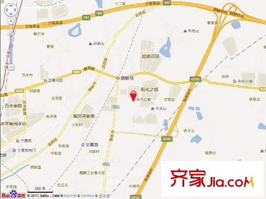 宇業(yè)東方紅郡交通圖