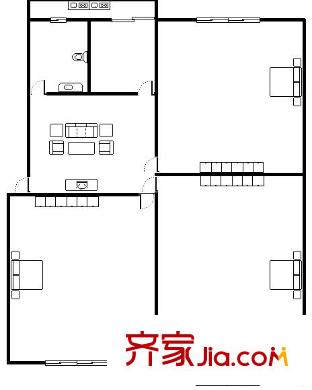 上海 黄金豪园 户型图