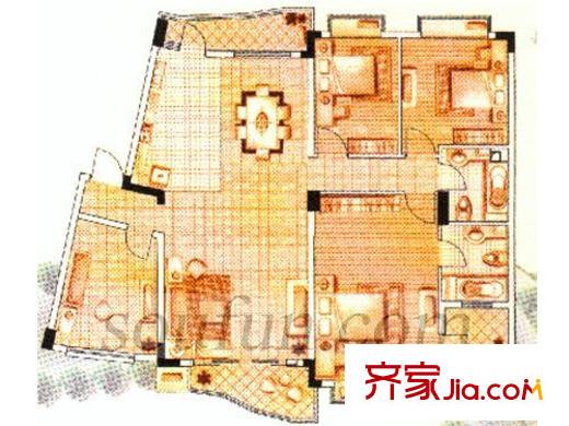 上海 黄金豪园 户型图