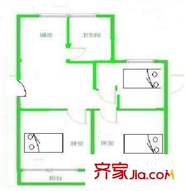 宏偉新村 3室 戶型圖