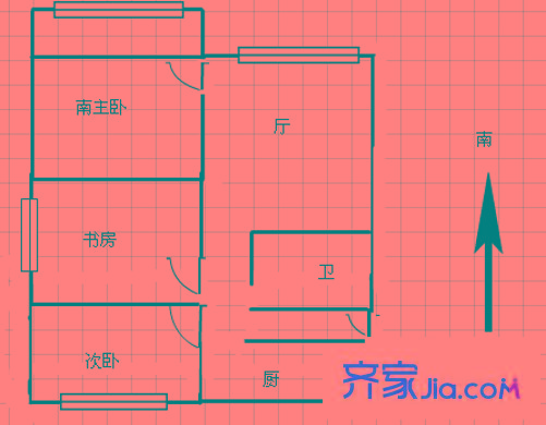 宏偉新村 3室 戶型圖
