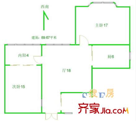上海 天成小区 户型图