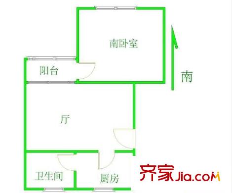 云蓮苑戶型圖戶型圖 1室2廳1衛(wèi)1廚