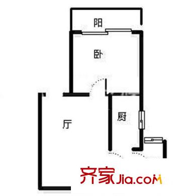 云蓮苑戶型圖戶型圖 1室2廳1衛(wèi)1廚