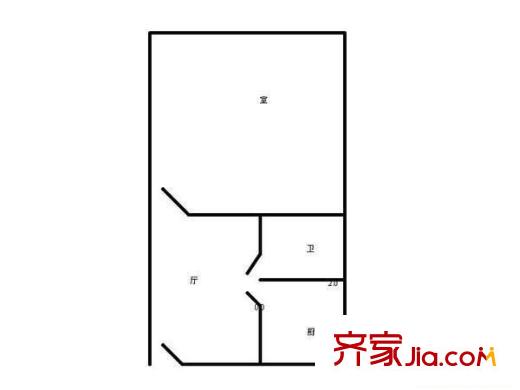云蓮苑戶型圖戶型圖 1室1廳1衛(wèi)1廚