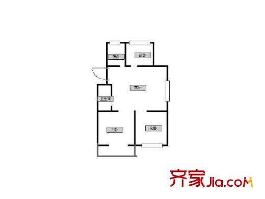 南苑真園戶型圖戶型圖 3室 3室1廳1衛(wèi)1廚