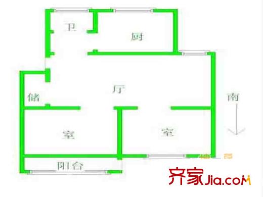 南苑真園戶型圖戶型圖2室 2室1廳1衛(wèi)1廚