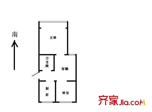安國村戶型圖戶型圖 2室 2室1廳1衛(wèi)1廚