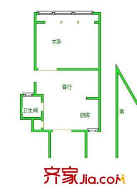 長(zhǎng)虹路住宅戶型圖戶型圖2室 2室1廳1衛(wèi)1廚